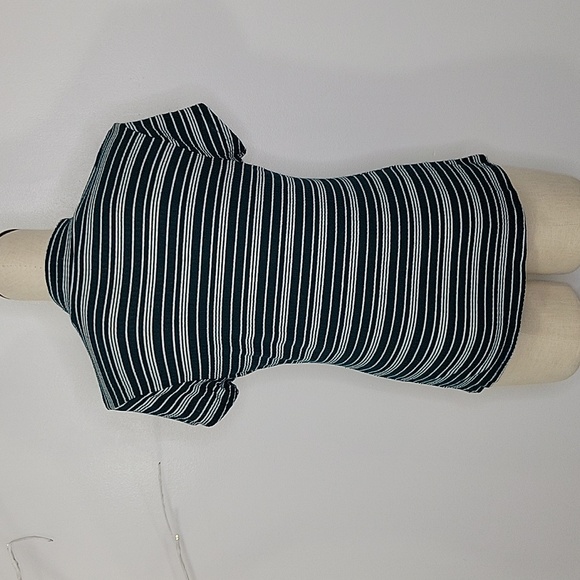 Rue 21 Teal and White Striped Top SZ XL - Picture 3 of 8